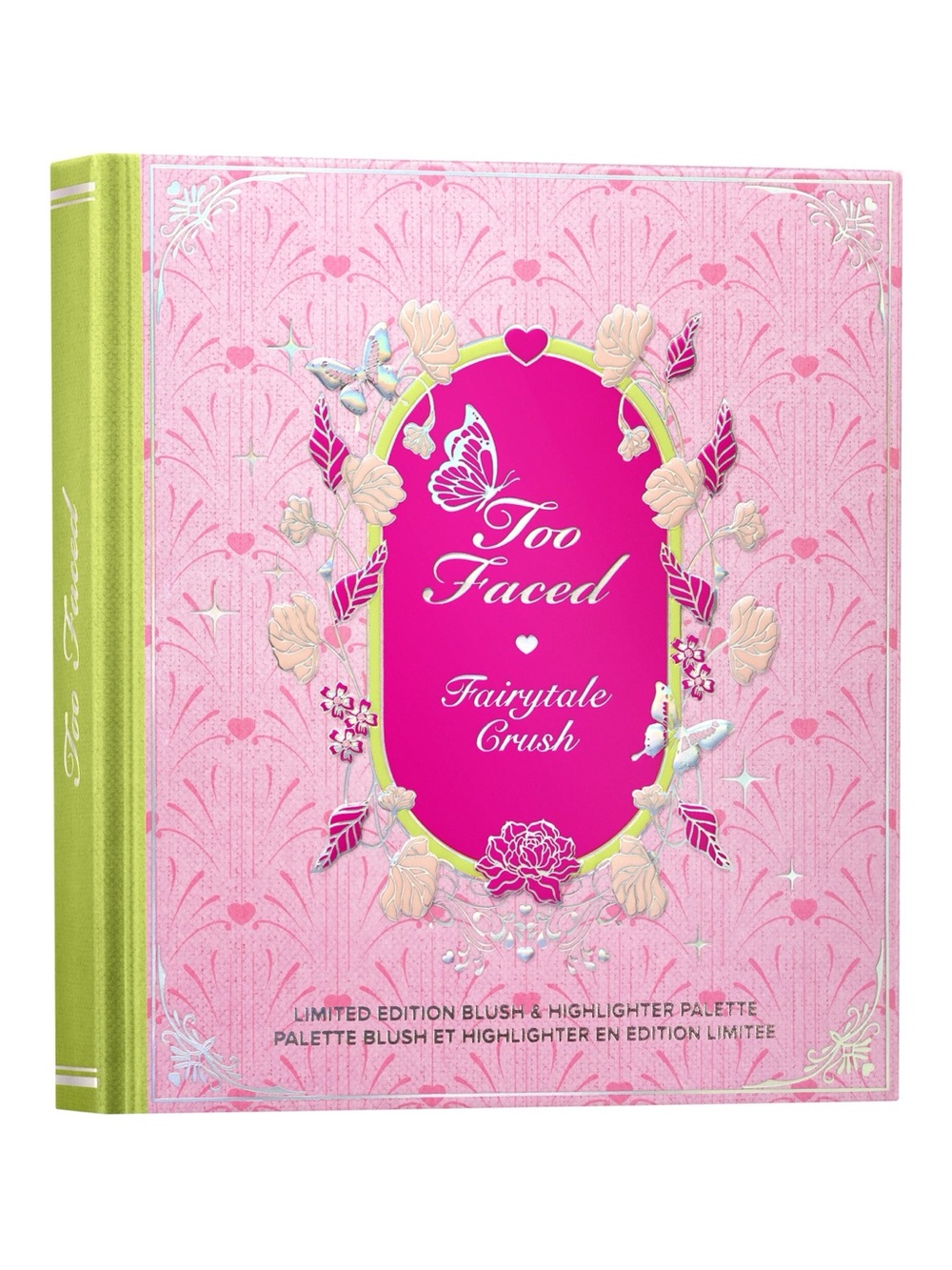 Too Faced Fairytale Crush Blush & Highlighter Palette - Pink with Green Trim